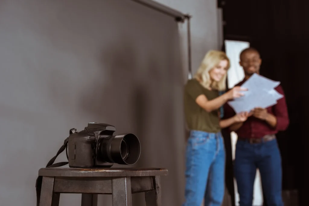 This scene highlights the high-quality photoshoot and content production that empowers aesthetic business owners to show up authentically online and build confidence in sharing their expertise.